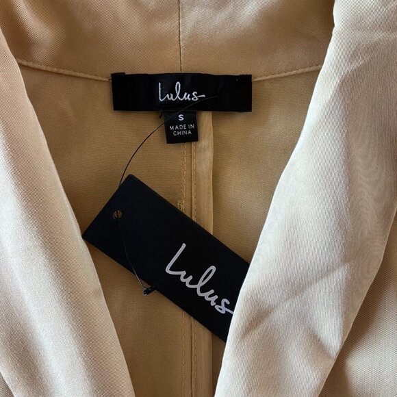 NWT Lulus Marigold tie front unlined blazer size small - Picture 3 of 8